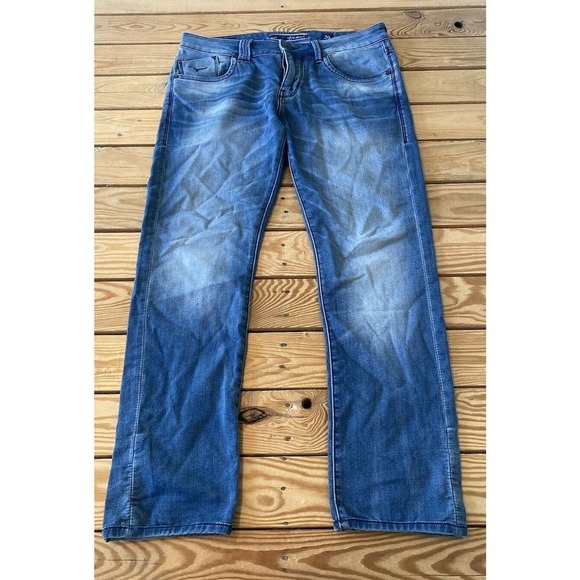 Flying Machine Euro Line Slim Tapered Jeans Size 34x29 Men’s Blue - Picture 1 of 10